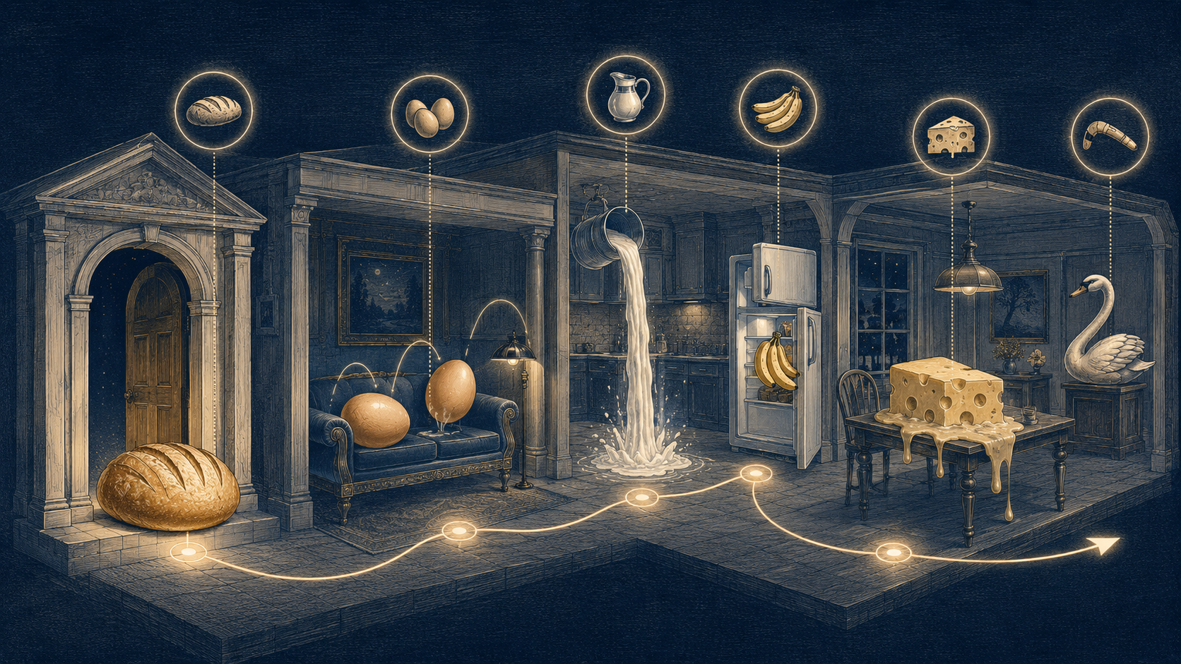 La Mnémotechnique: L'Art et la Science de la Mémoire Maison utilisée comme palais de mémoire